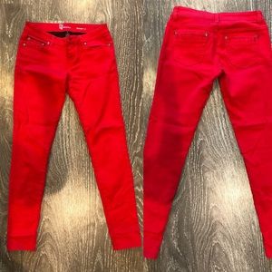 CP skinny jeans. Red.